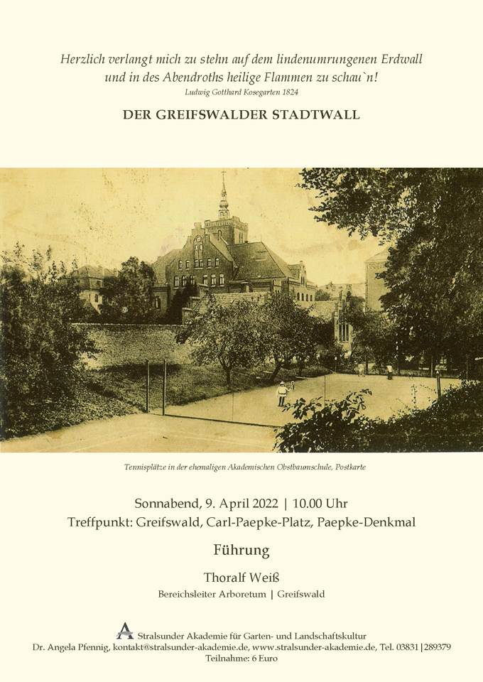 Der Greifswalder Stadtwall
